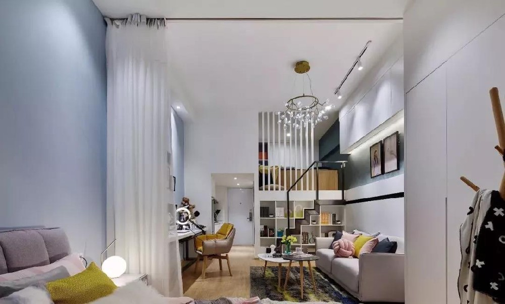 51平的小戶(hù)型loft，利用層高做二居室，緊湊卻實(shí)用